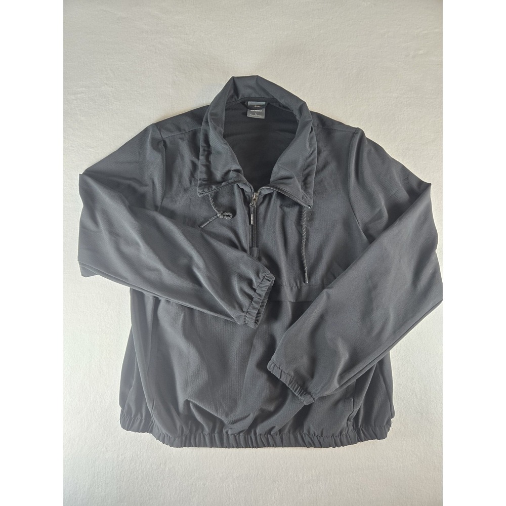 New Balance Women's Black Running 1/2 Zip Jacket Windbreaker Longsleeve Size L
